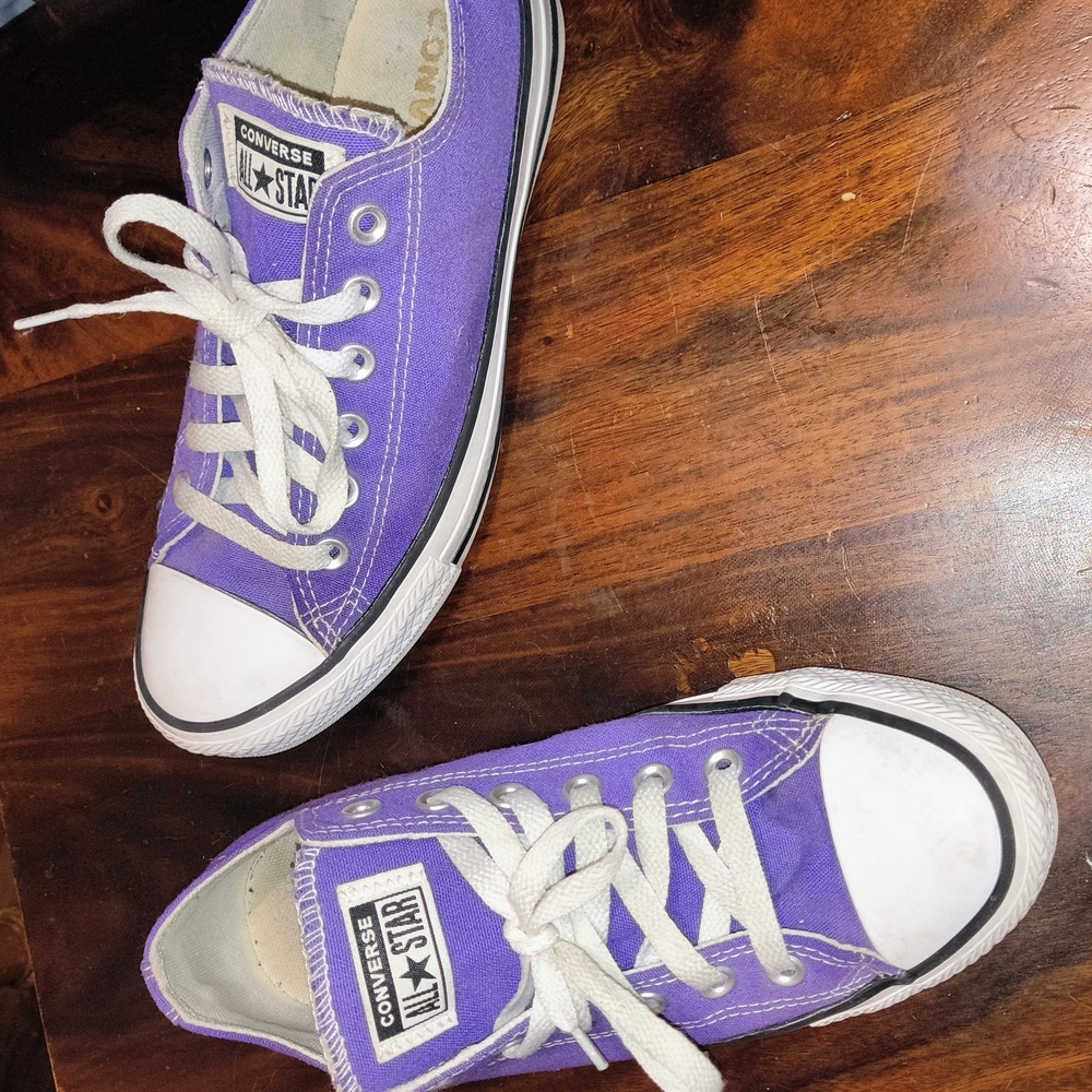 Converse Purple Sneakers with White Accents